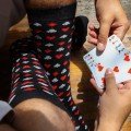 Cards Black 
Long Socks