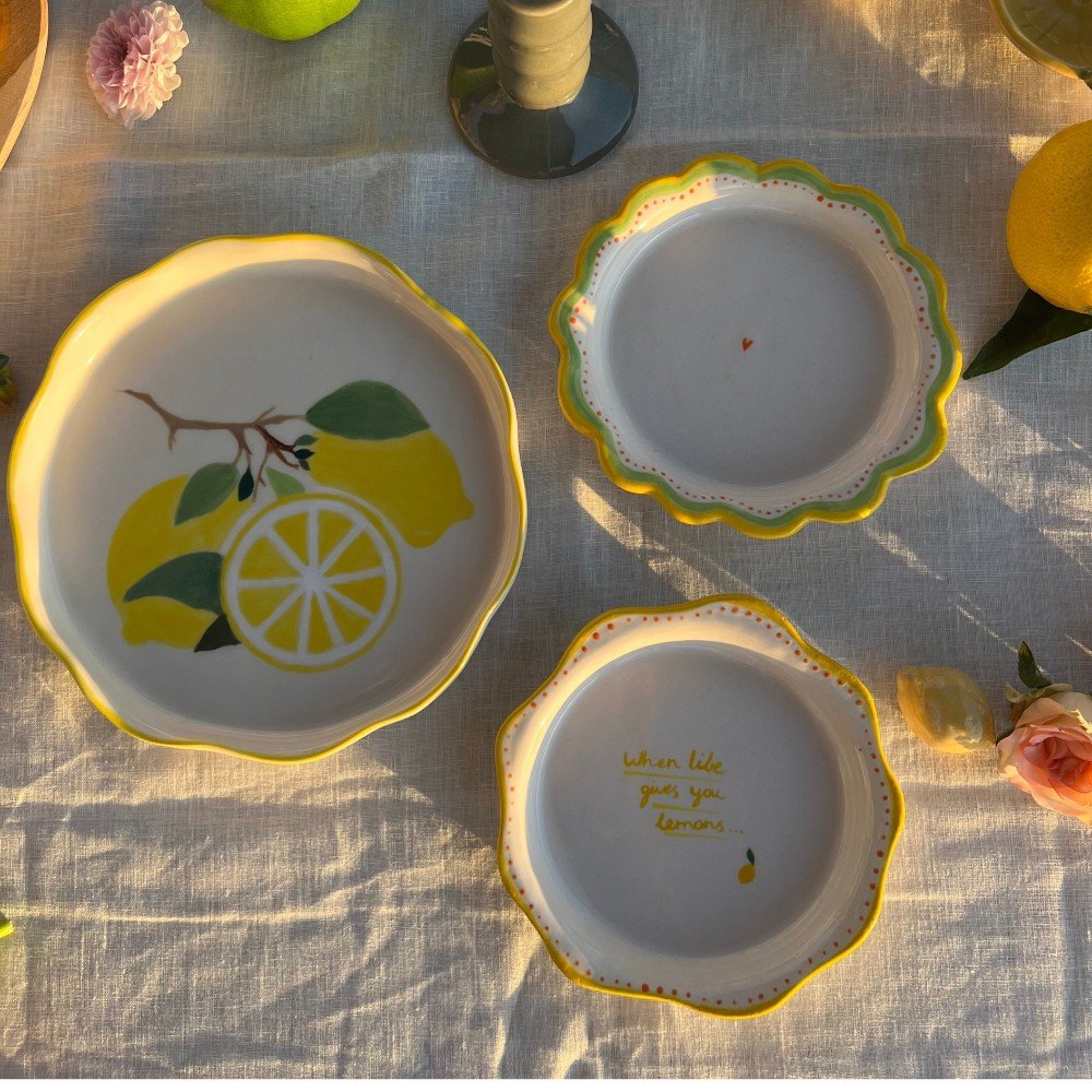 Lemons 
Ceramic Plate