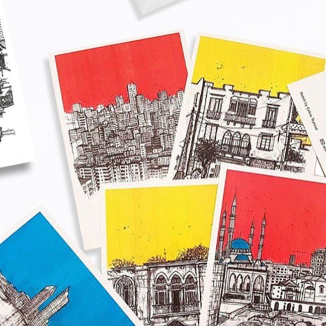 Set of 6 Beirut 
Postcards