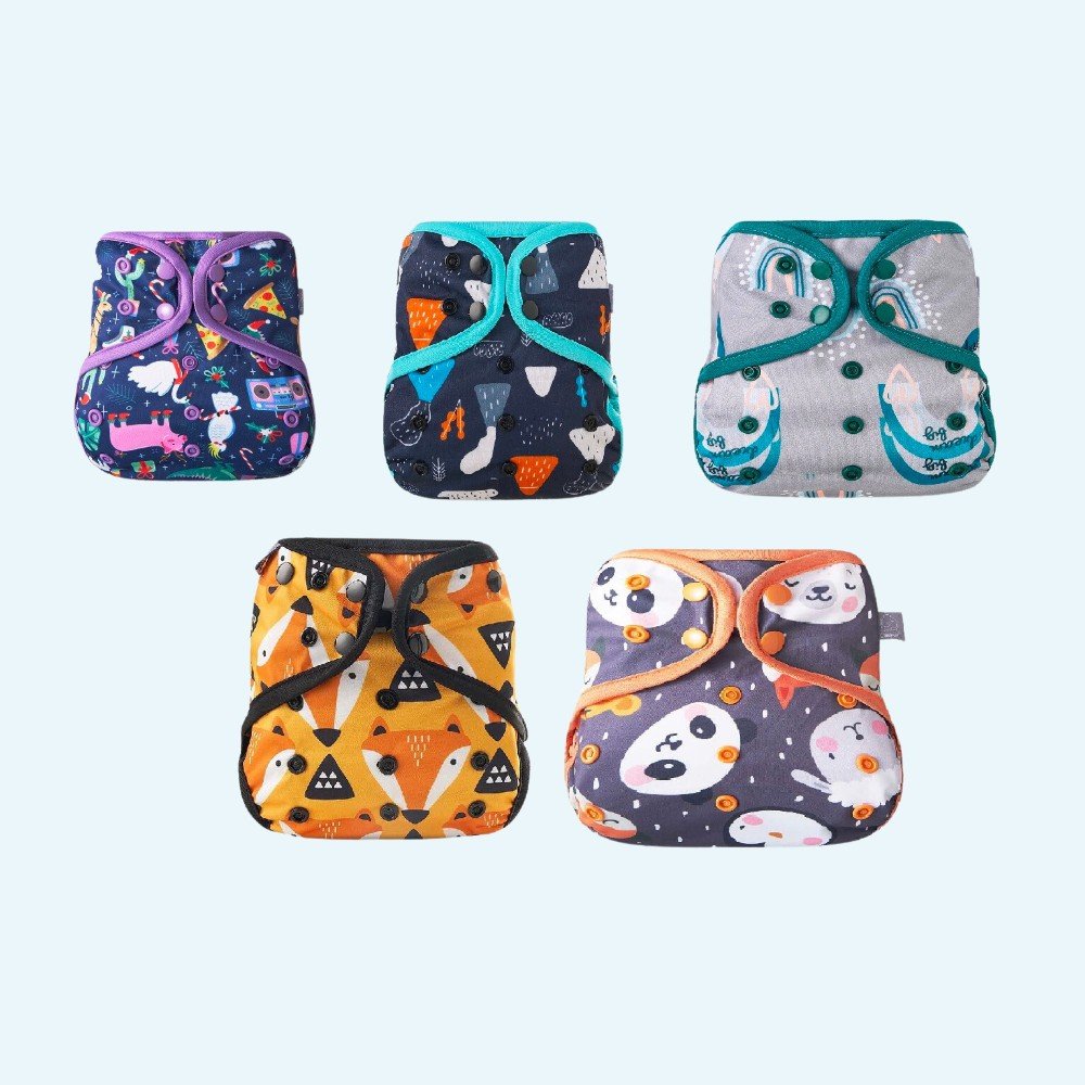 Designed Cloth Diapers for 
big babies (pack of 5)
