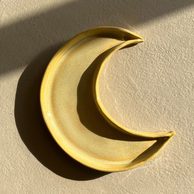 Crescent Moon 
Ceramic Dish