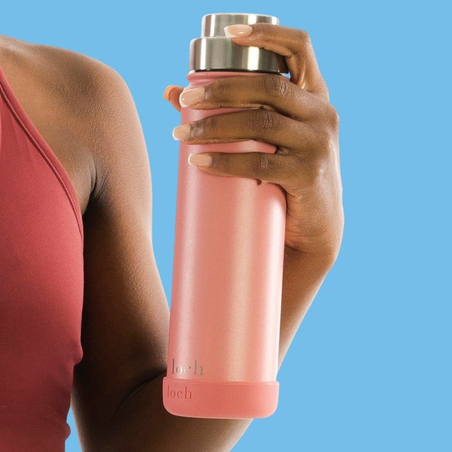 Personalized Blush 
Pink Water Bottle