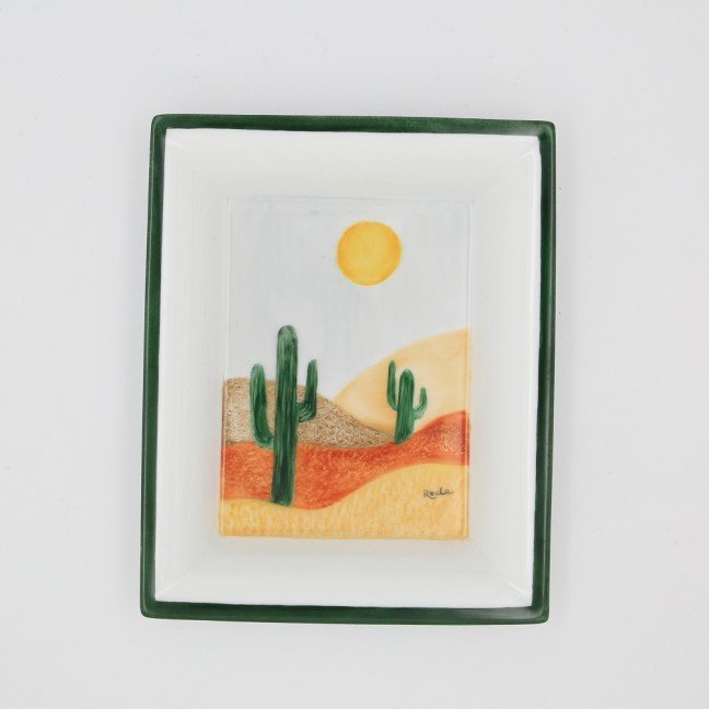 Porcelain Ashtray: 
Desert Sun