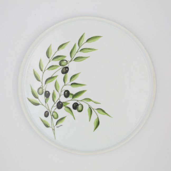 Porcelain Plate: 
Olive Tree