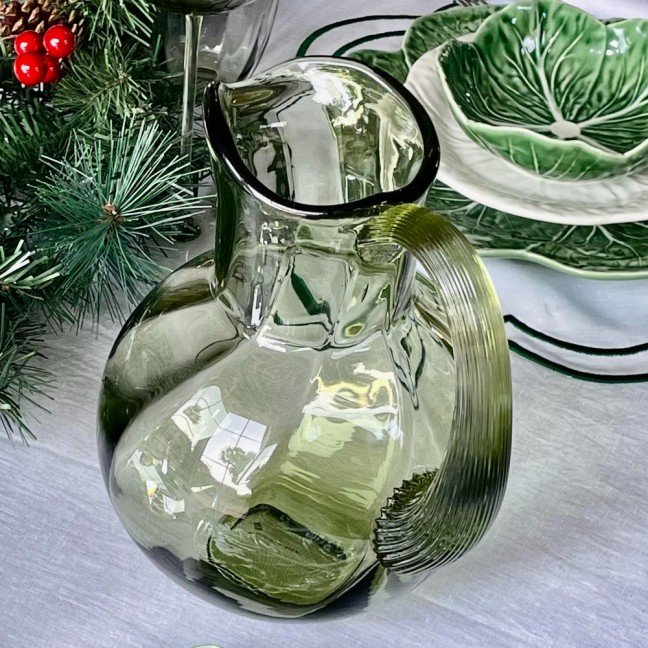 Swirl Olive Green 
Glass Jug (2L)
