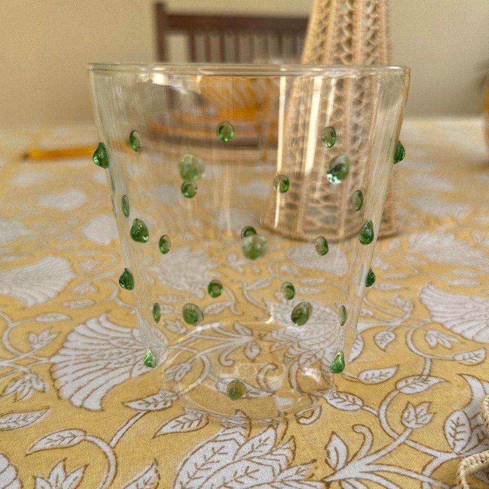 Set of 6 Party Tumbler 
Verde Glasses