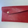 Red Genuine 
Leather Wallet