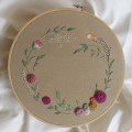 Floral 
Embroidered Hoop