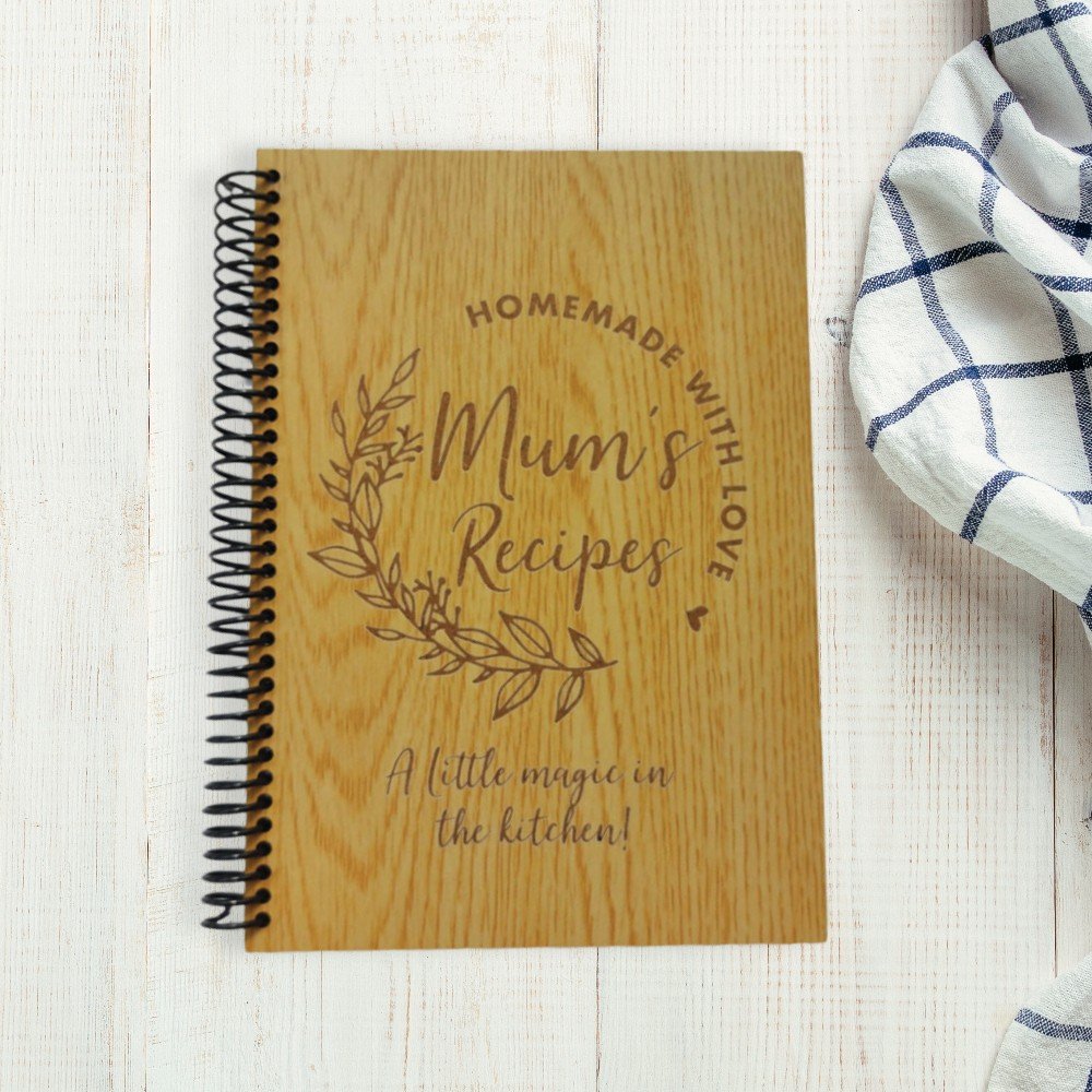 Personalized Wooden 
Recipe Booklet
