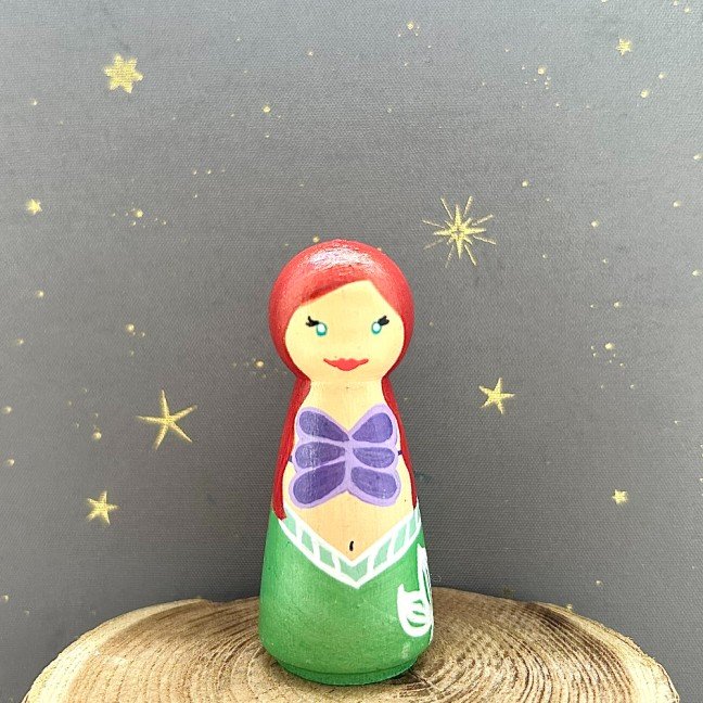 Princess Ariel 
Peg Doll
