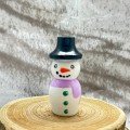 Black Bucket Hat 
Snowman Peg