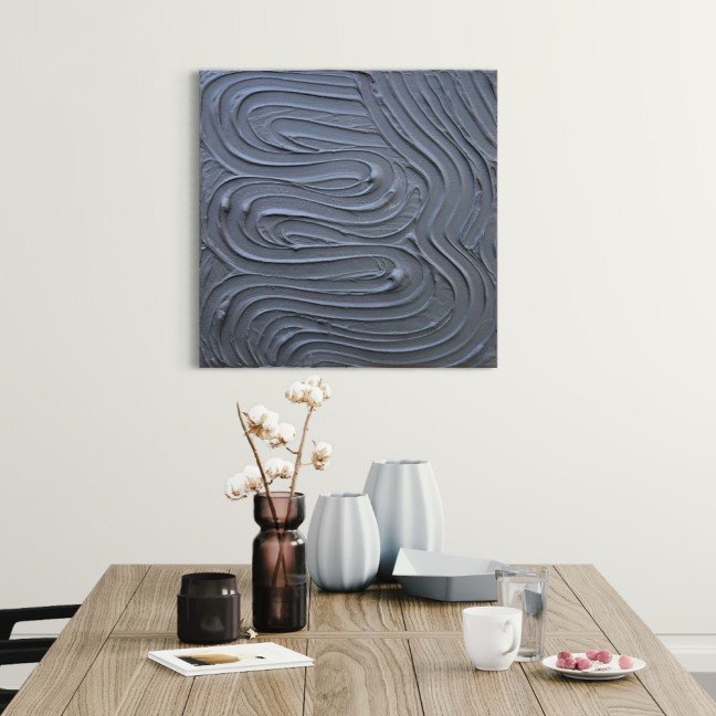 Black Swirl 
Textured Wall Art
