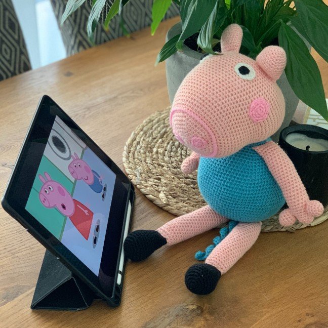 George Pig 
Crochet Toy