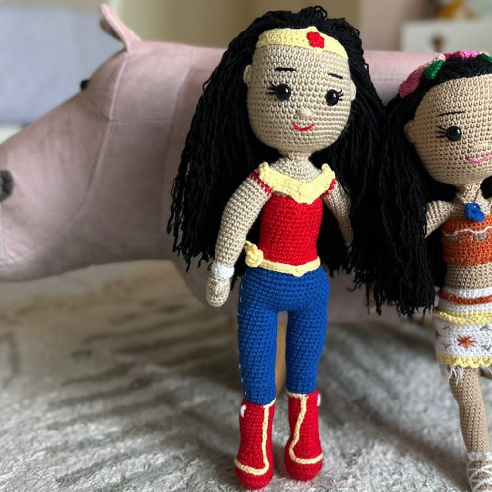 Wonder Woman 
Crochet Doll
