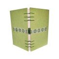 Journal: sage green 
with embroidered ribbon