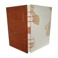 Journal: leaf printed pattern with brown back cover