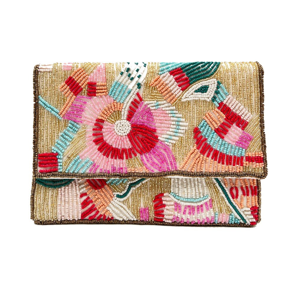 Colorful 
Beaded Clutch