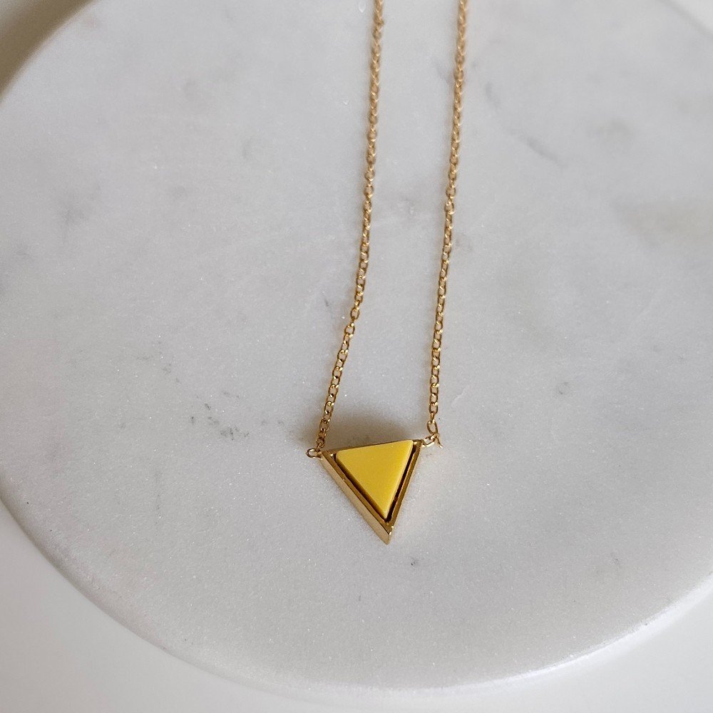 Dainty 
Triangle Necklace