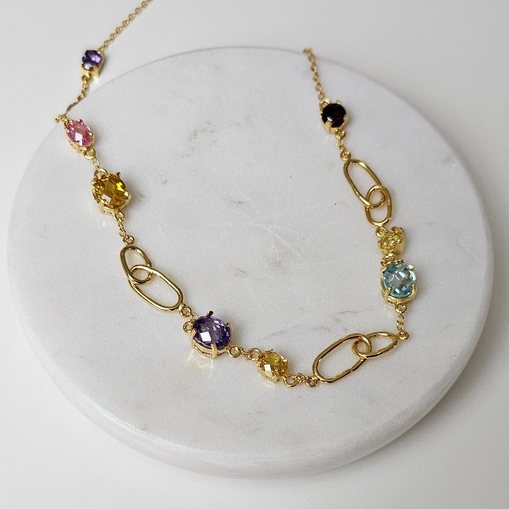 Crystal 
Cascade Necklace