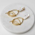 Stone Swing 
Nacre Earrings