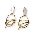 Stone Swing 
Nacre Earrings