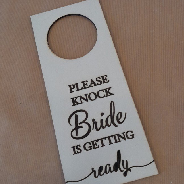 Personalized Bridal 
Door Hanger