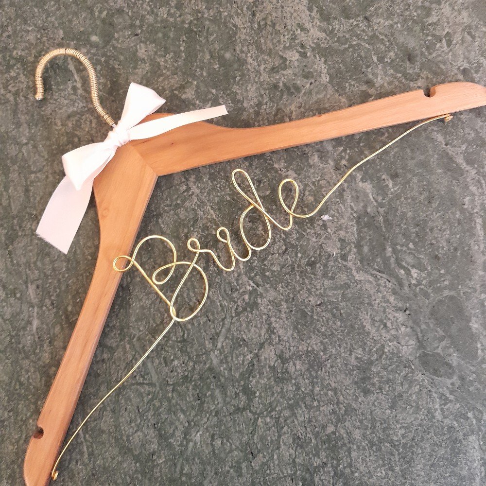 Bridal Clothes 
Hanger With Wire