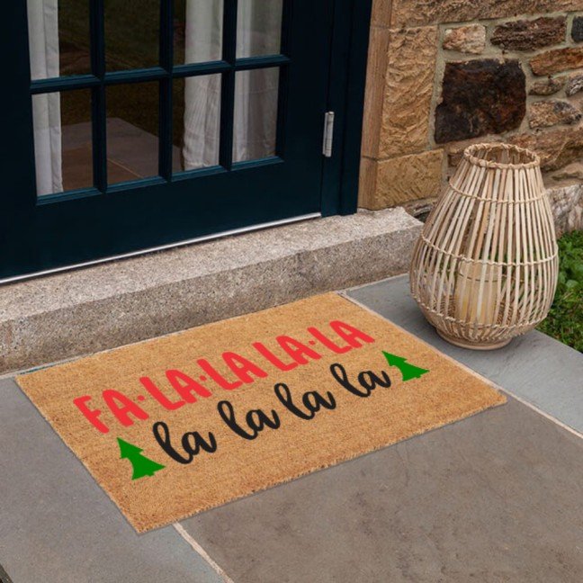 Holiday Doormat: 
Fa La La La La
