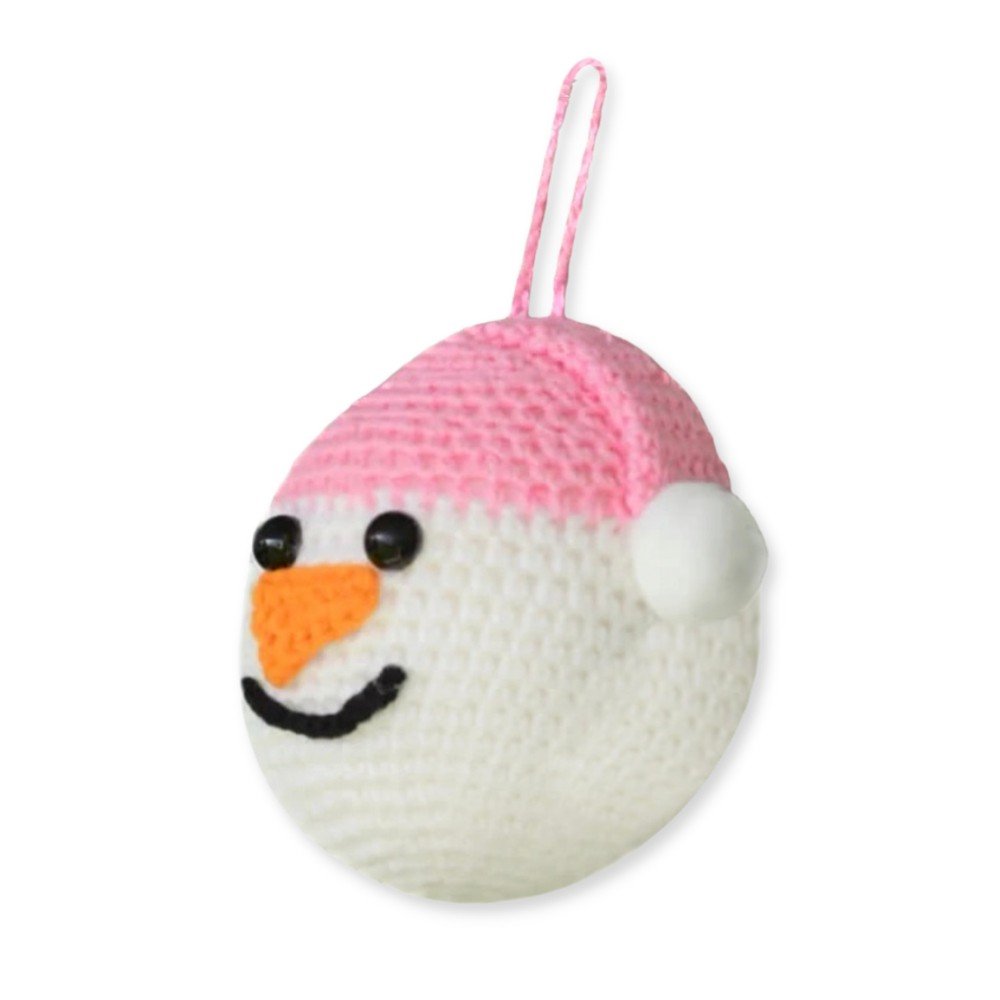 Knitted Snowman 
Christmas Tree Ornament