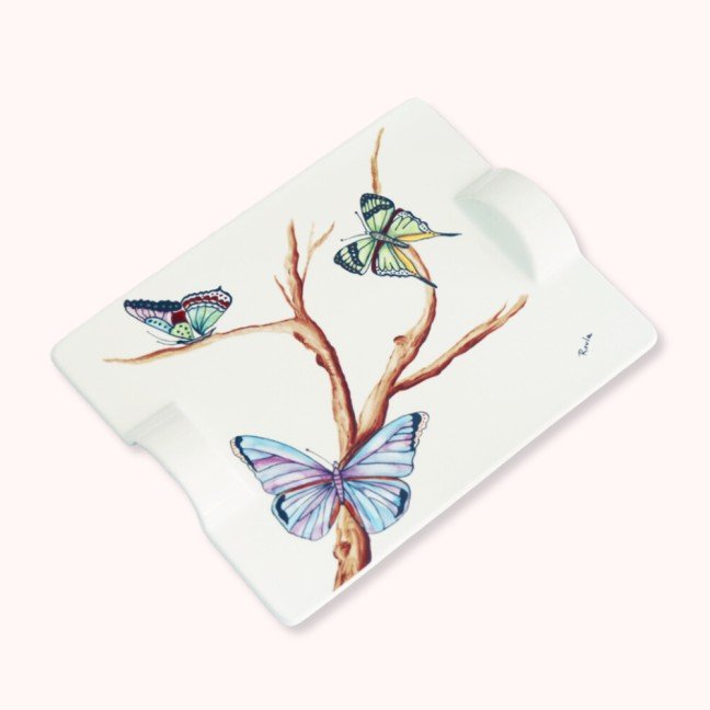 Porcelain Tray: 
Butterflies