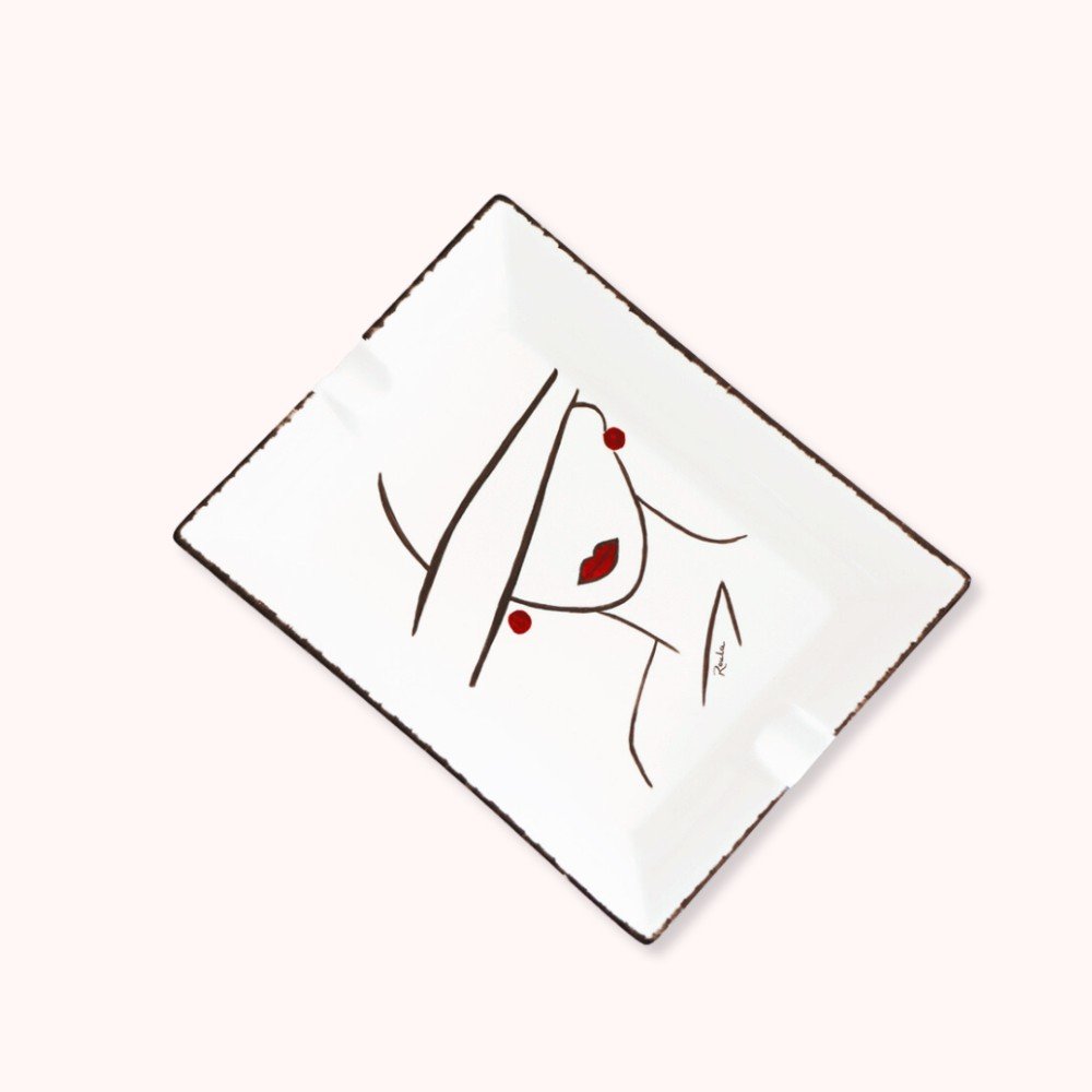 Porcelain Ashtray: 
Emma