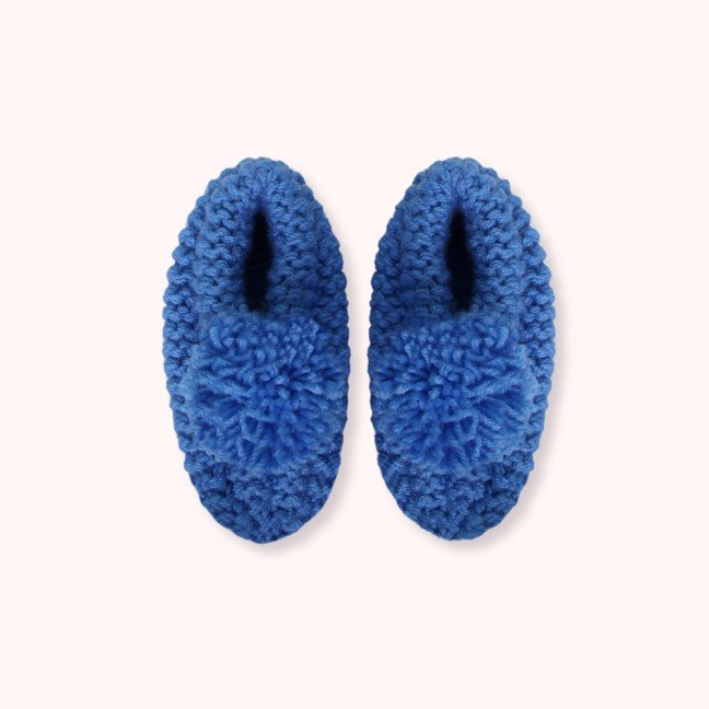 Kids Blue 
Knitted Slippers