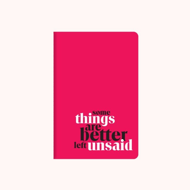 'Unsaid' A6 Colored 
Notebook