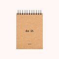 'Do It' A6 Kraft 
Spiral Notebook