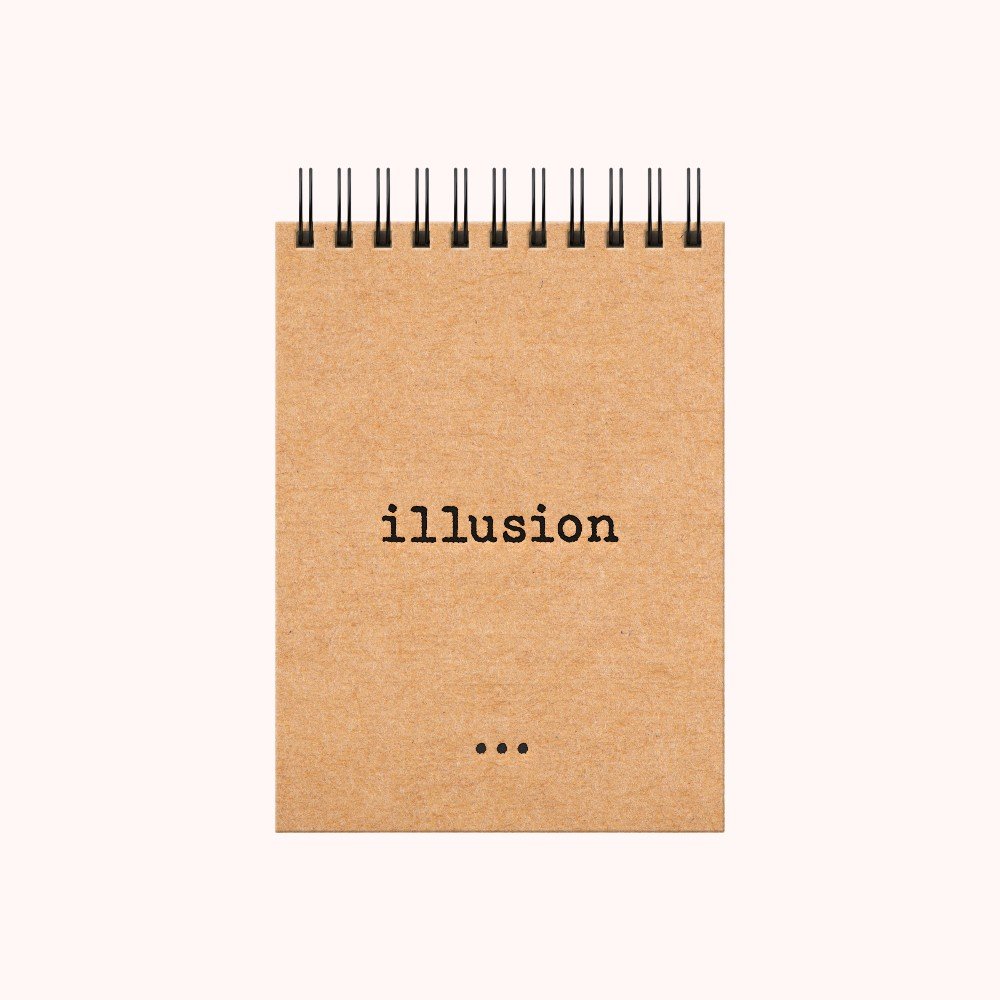 'Illusion' A6 Kraft 
Spiral Notebook