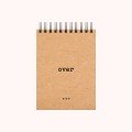 'Over' A6 Kraft 
Spiral Notebook
