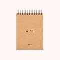 'Wild' A6 Kraft 
Spiral Notebook