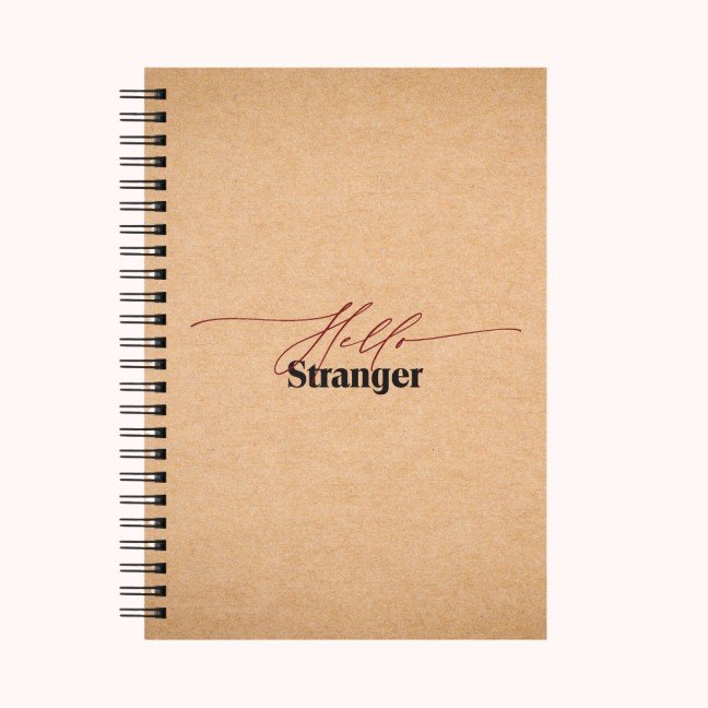 'Stranger' A5 Kraft 
Spiral Notebook
