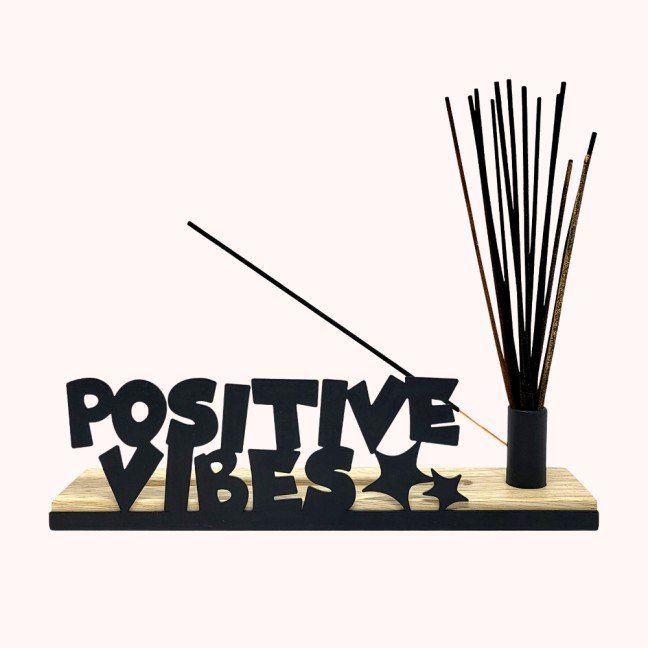 'Positive Vibes' 
Incense Burner