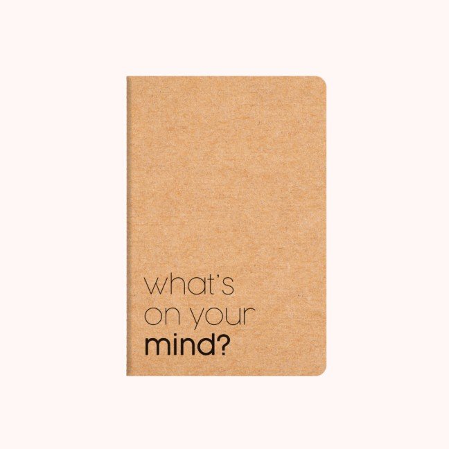 'Mind' A6 Kraft 
Notebook