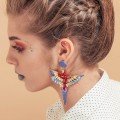 Parrot long 
earrings