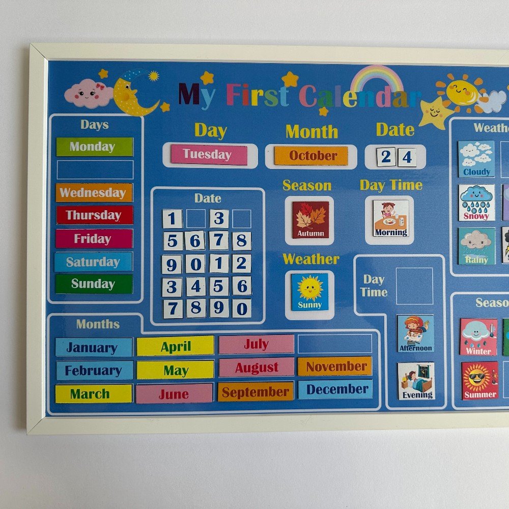 Kids First Calendar 
Magnetic Board