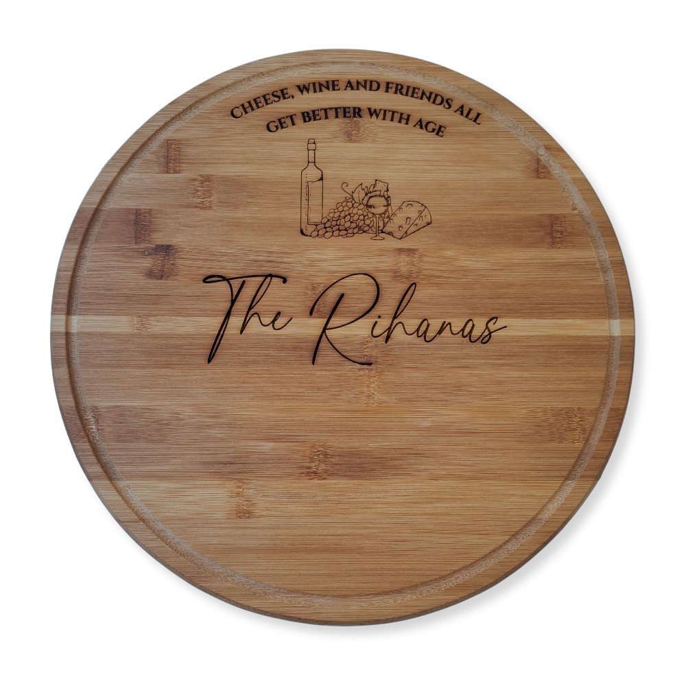Personalized Wooden 
Cheese Board