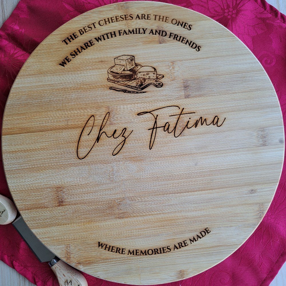 Personalized Wooden 
Cheese Board