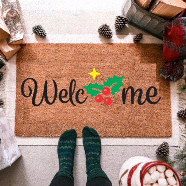 Holiday Doormat: 
Welcome
