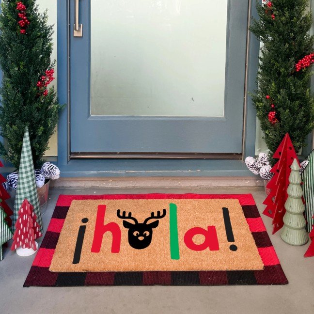 Holiday Doormat: 
Hola