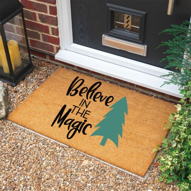 Holiday Doormat: 
Believe In Magic