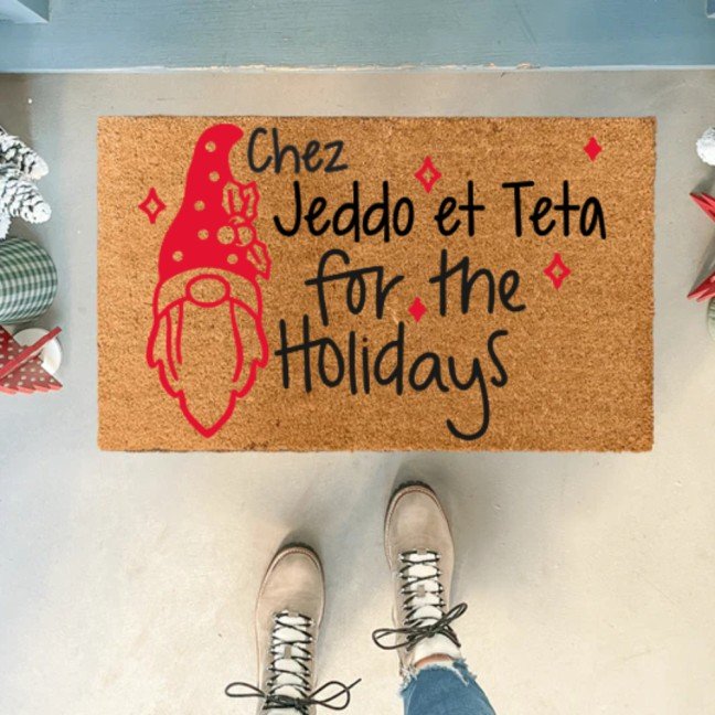 Holiday Doormat: 
Chez Jeddo et Teta