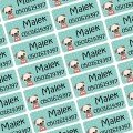 Name Stickers 
Puppy Design