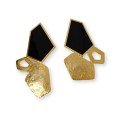 HexaChroma 
Black Earrings